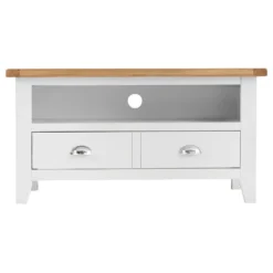 Chester White Painted Oak Small TV Unit -Furniture Specialty Store nc prt stv 1 w