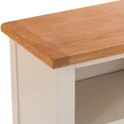 Chester Stone Painted Oak Small Wide Bookcase -Furniture Specialty Store nc prt swb x 2