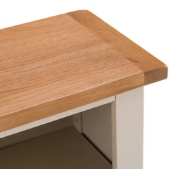 Chester Stone Painted Oak Small Wide Bookcase -Furniture Specialty Store nc prt swb x 3