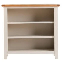 Chester Stone Painted Oak Small Wide Bookcase -Furniture Specialty Store nc prt swb x 4