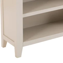 Chester Stone Painted Oak Small Wide Bookcase -Furniture Specialty Store nc prt swb x 5