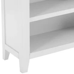 Chester White Painted Oak Small Wide Bookcase -Furniture Specialty Store nc prt swb 1 w