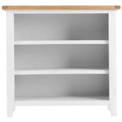 Chester White Painted Oak Small Wide Bookcase -Furniture Specialty Store nc prt swb 5 w