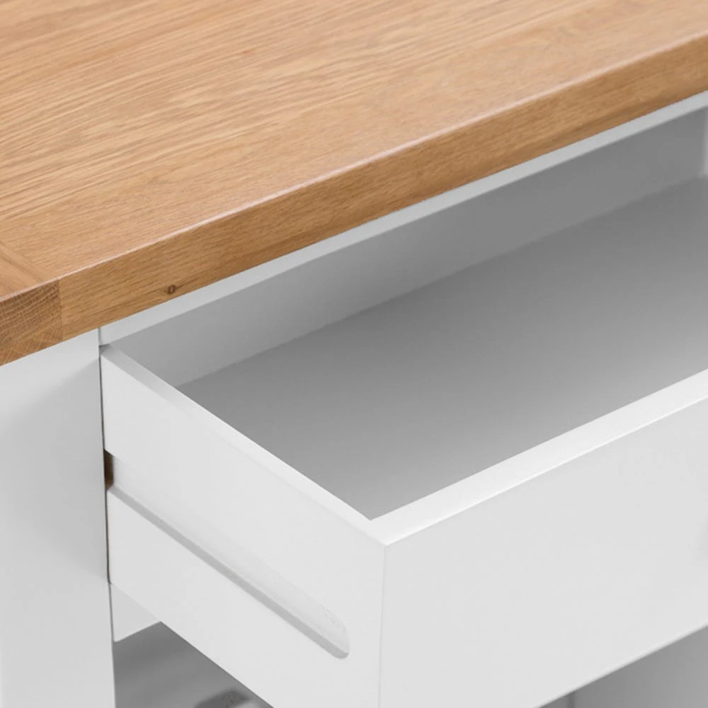 Chester White Painted Oak Wine Cabinet 5 Chester White Painted Oak Wine Cabinet - Image 5