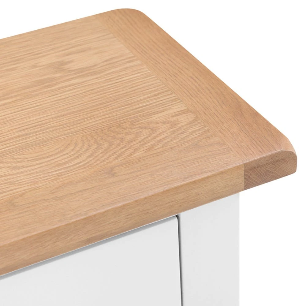 Chester White Painted Oak Wine Cabinet 2 Chester White Painted Oak Wine Cabinet - Image 2