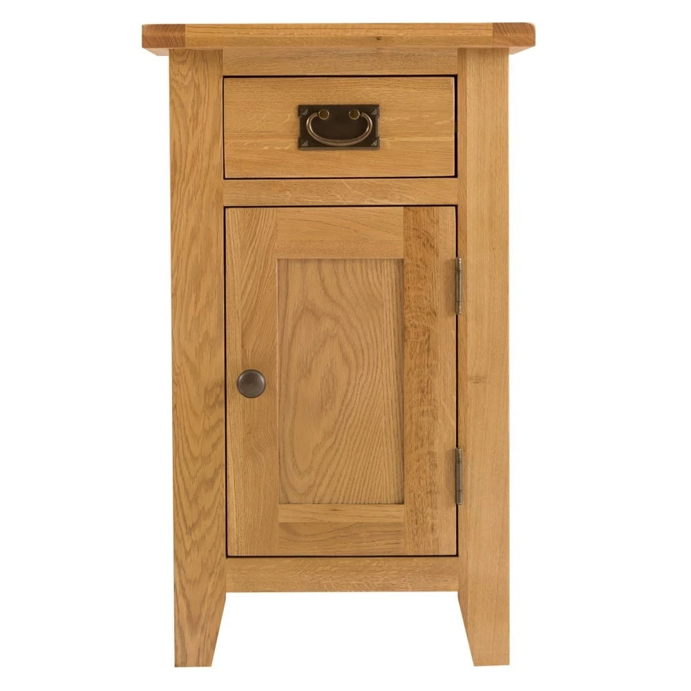 Rustic Oak 1 Door Small Cupboard 9 Rustic Oak 1 Door Small Cupboard - Image 9