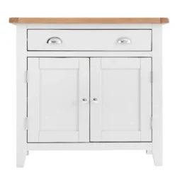 Chester White Painted Oak 2 Door Small Sideboard -Furniture Specialty Store nc sms 2w