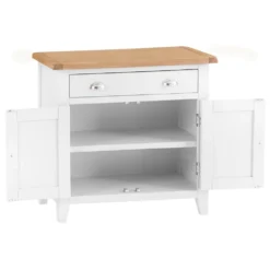Chester White Painted Oak 2 Door Small Sideboard -Furniture Specialty Store nc sms 3 w