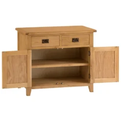 Rustic Oak 2 Door Medium Sideboard -Furniture Specialty Store nc sts ok 9