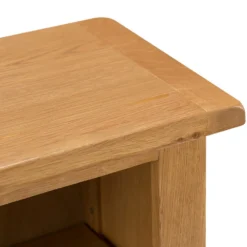 Rustic Oak Small Wide Bookcase -Furniture Specialty Store nc swb ok 3