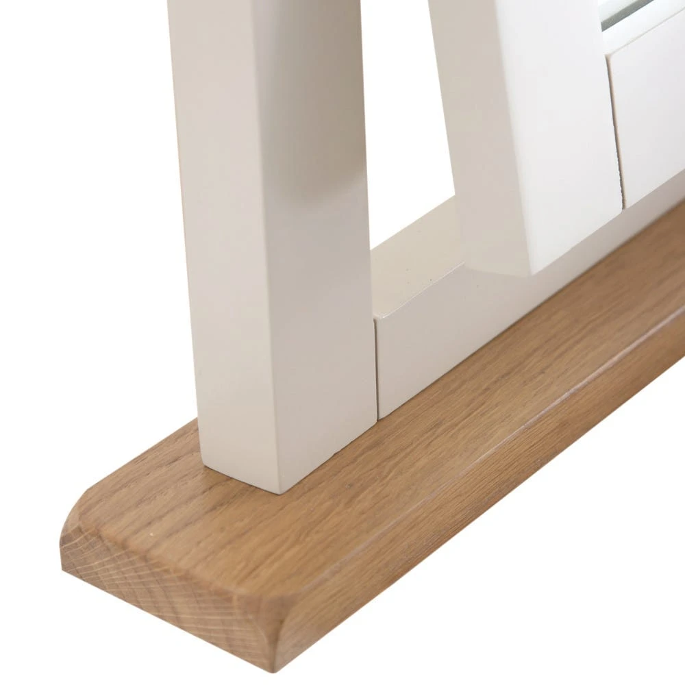 Chester Stone Painted Oak Dressing Table Mirror 4 Chester Stone Painted Oak Dressing Table Mirror - Image 4