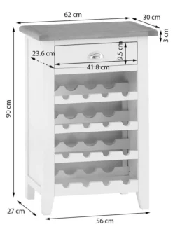 Chester White Painted Oak Wine Cabinet 12 Chester White Painted Oak Wine Cabinet -Furniture Specialty Store nc wc w 1