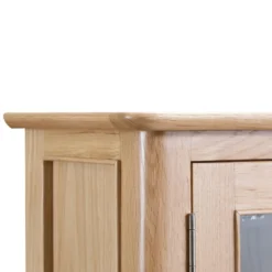 Bergen Oak Glass Display Cabinet -Furniture Specialty Store nt dis new 2