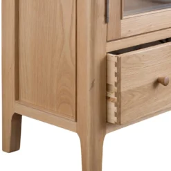 Bergen Oak Glass Display Cabinet -Furniture Specialty Store nt dis new 4