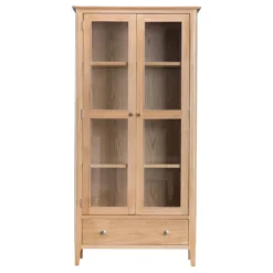 Bergen Oak Glass Display Cabinet -Furniture Specialty Store nt dis new 5