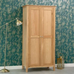 Bergen Oak Double Wardrobe