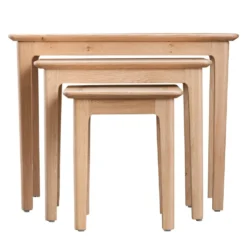 Bergen Oak Nest Of 3 Tables -Furniture Specialty Store nt n3t new 2