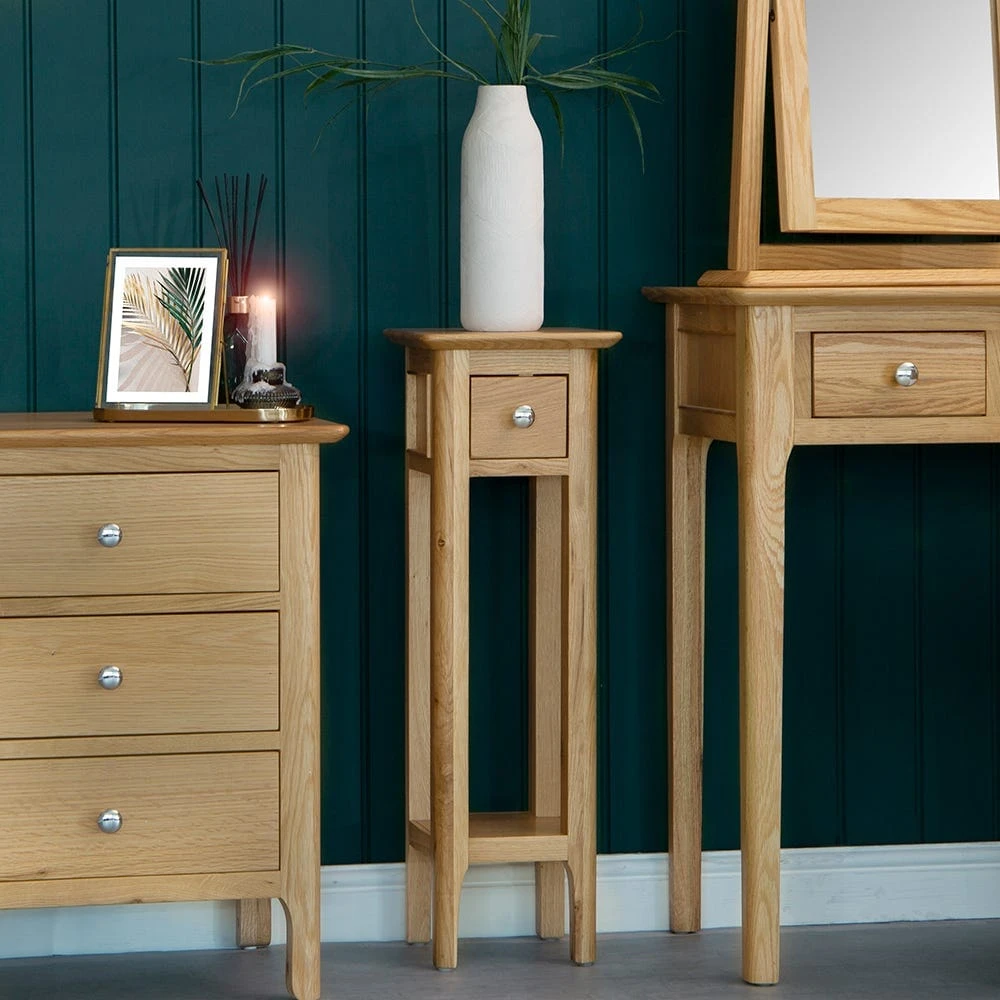 Bergen Oak Plant Stand 1 Bergen Oak Plant Stand