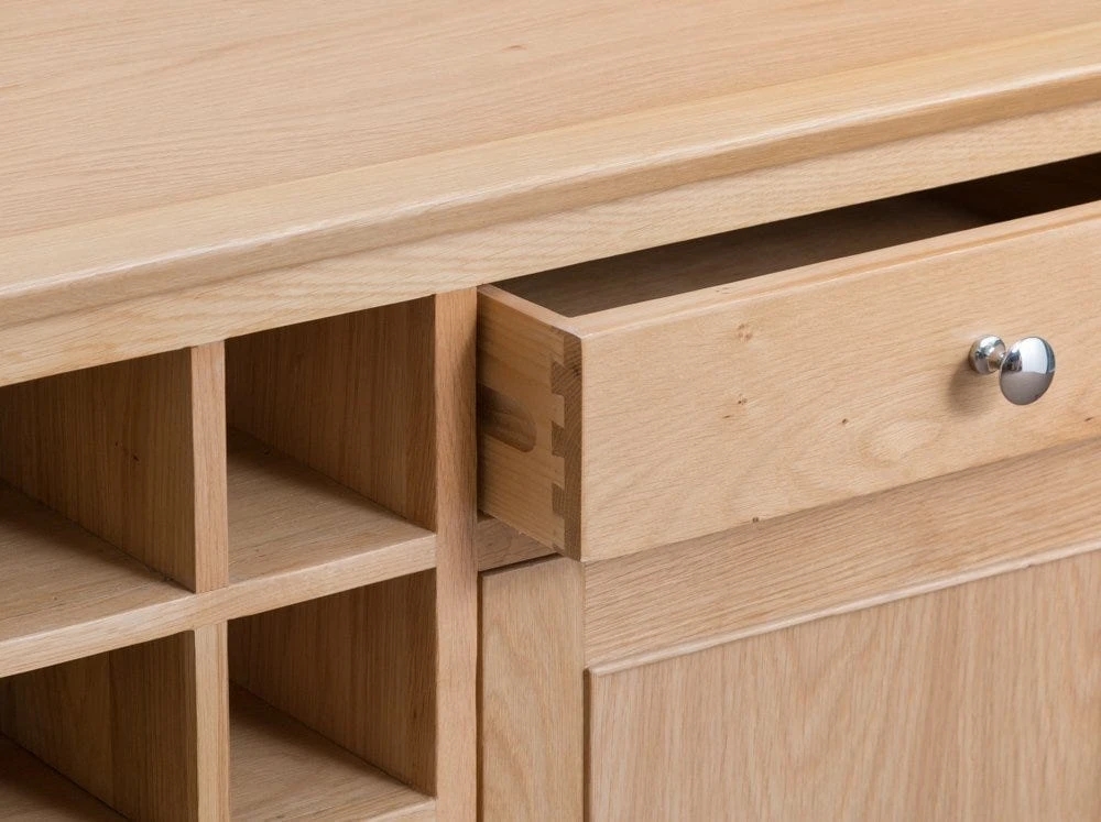 Bergen Oak Wine Cabinet 7 Bergen Oak Wine Cabinet - Image 7