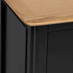 Bergen Black Painted Oak Chest Of 3 Drawers -Furniture Specialty Store ntp 3dc jb 6