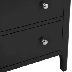 Bergen Black Painted Oak Chest Of 3 Drawers -Furniture Specialty Store ntp 3dc jb 9