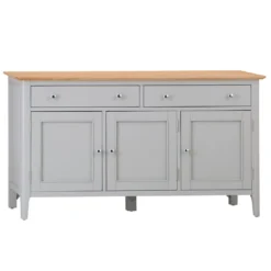 Bergen Grey Painted Oak 3 Door 2 Drawer Large Sideboard -Furniture Specialty Store ntp 3ds g 1