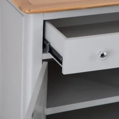 Bergen Grey Painted Oak 3 Door 2 Drawer Large Sideboard -Furniture Specialty Store ntp 3ds g 3