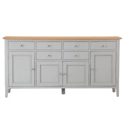Bergen Grey Painted Oak 4 Door 6 Drawer Extra Large Sideboard 25 Bergen Grey Painted Oak 4 Door 6 Drawer Extra Large Sideboard -Furniture Specialty Store ntp 4ds g 11