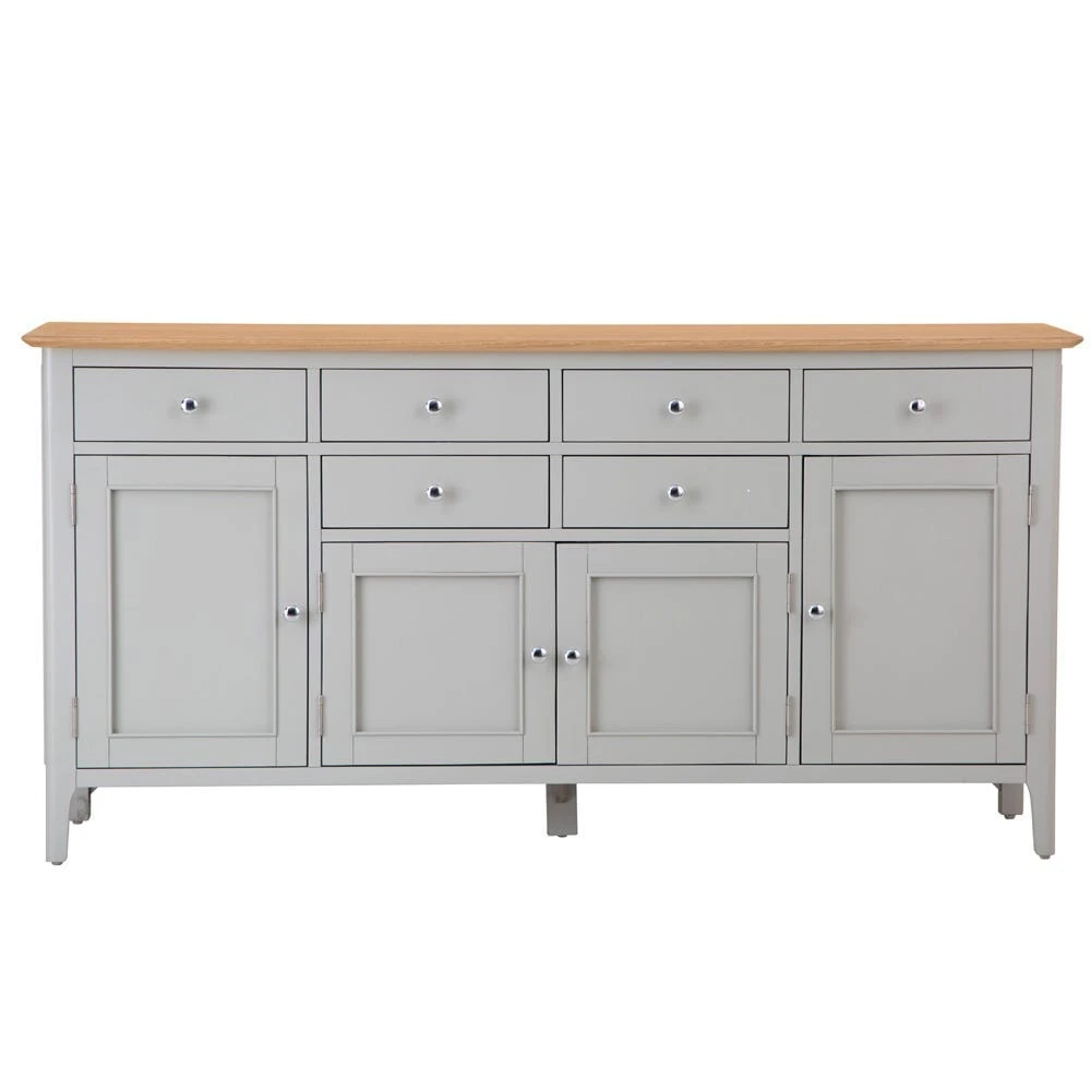 Bergen Grey Painted Oak 4 Door 6 Drawer Extra Large Sideboard 13 Bergen Grey Painted Oak 4 Door 6 Drawer Extra Large Sideboard - Image 13