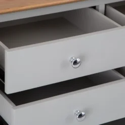 Bergen Grey Painted Oak 4 Door 6 Drawer Extra Large Sideboard 22 Bergen Grey Painted Oak 4 Door 6 Drawer Extra Large Sideboard -Furniture Specialty Store ntp 4ds g 5