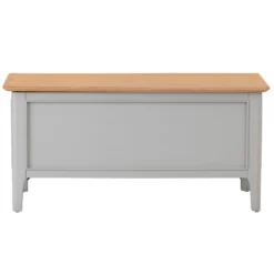 Bergen Grey Painted Oak Blanket Box -Furniture Specialty Store ntp bb g 12