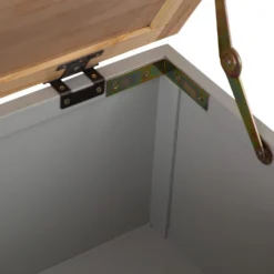 Bergen Grey Painted Oak Blanket Box -Furniture Specialty Store ntp bb g 5