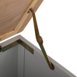 Bergen Grey Painted Oak Blanket Box -Furniture Specialty Store ntp bb g 6