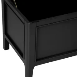 Bergen Black Painted Oak Blanket Box -Furniture Specialty Store ntp bb jb 3