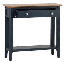 Bergen Blue Painted Oak Console Table -Furniture Specialty Store ntp con blue 2