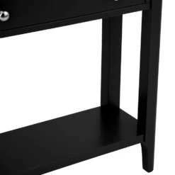 Bergen Black Painted Oak Console Table -Furniture Specialty Store ntp con jb 8
