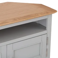 Bergen Grey Painted Oak Corner TV Unit -Furniture Specialty Store ntp ctv g 8