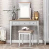 Bergen Grey Painted Oak Dressing Table