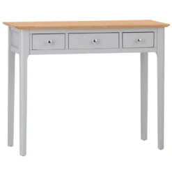 Bergen Grey Painted Oak Dressing Table -Furniture Specialty Store ntp dt g 1