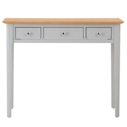 Bergen Grey Painted Oak Dressing Table -Furniture Specialty Store ntp dt g 9