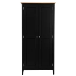 Bergen Black Painted Oak Double Wardrobe -Furniture Specialty Store ntp fhr jb 14
