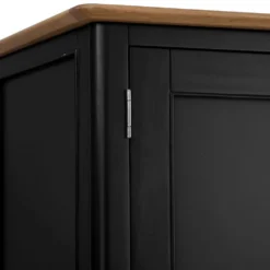 Bergen Black Painted Oak Double Wardrobe -Furniture Specialty Store ntp fhr jb 7