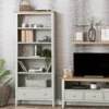 Bergen Grey Painted Oak Large Bookcase