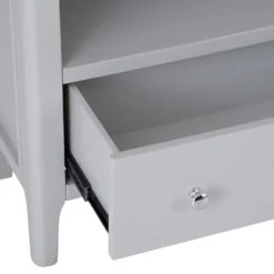 Bergen Grey Painted Oak Large Bookcase -Furniture Specialty Store ntp lbc g 3