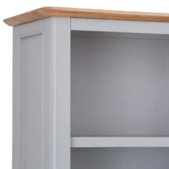 Bergen Grey Painted Oak Large Bookcase -Furniture Specialty Store ntp lbc g 4