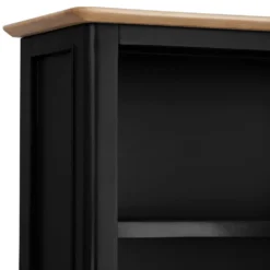 Bergen Black Painted Oak Large Bookcase -Furniture Specialty Store ntp lbc jb 3