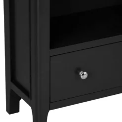 Bergen Black Painted Oak Large Bookcase -Furniture Specialty Store ntp lbc jb 7