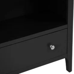 Bergen Black Painted Oak Large Bookcase -Furniture Specialty Store ntp lbc jb 8