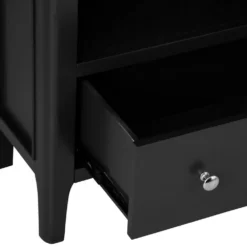 Bergen Black Painted Oak Large Bookcase -Furniture Specialty Store ntp lbc jb 9