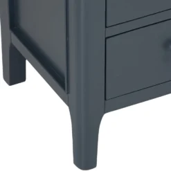 Bergen Blue Painted Oak Large Bedside Table -Furniture Specialty Store ntp lbsc blue 6